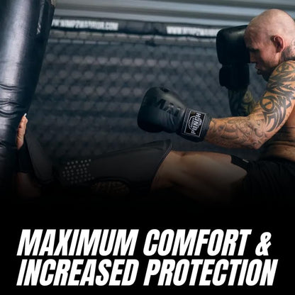 Shin Guards Kickboxing Leg Pads with Instep Protection, Muay Thai MMA Martial Arts Kicking Sparring Training Gear - color: Black & Silver, size: Small