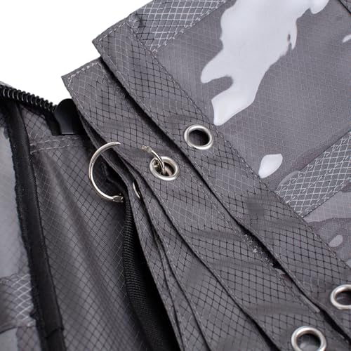 Raprance Fishing Lure Bag Baits Tackle Binder Organizer Storage Plastic Bag - color: Upgraded Black