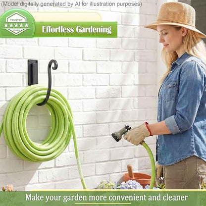 Garden Hose Holder Outside: 2 Pack Wall Mount Water Hose Holder - Heavy Duty Garden Water Hose Hanger for Outside Hose Storage - color: A-2PCs-8“