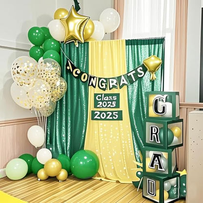 Graduation Party Decorations Green Gold 2026/Green Gold Graduation Decorations/Green Gold Balloons/St. Patrick’s Day/Birthday Decor