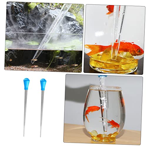 Cabilock 2pcs Plastic Pipettes Graduated Measurement Multi-Purpose Liquid Droppers for Kitchen Baking and Fish Tank Supplies