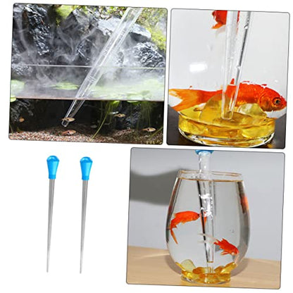 Cabilock 2pcs Plastic Pipettes Graduated Measurement Multi-Purpose Liquid Droppers for Kitchen Baking and Fish Tank Supplies