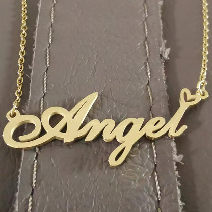 Custom Name Necklace Customized Personalized Plated Necklace for Mother Daughter Friendship Women Valentine's Day Christmas Birthday New Year Party - style: Alexis Gold