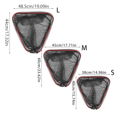 Aluminum Foldable Net Head Replacement Saltwater Fishing Tools Outdoor Landing Fishing 40cm / 60cm / 65cm - size: Large size 50X65cm