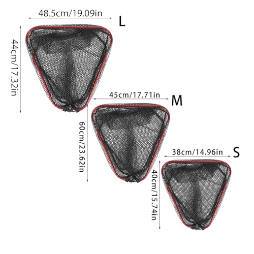 Aluminum Foldable Net Head Replacement Saltwater Fishing Tools Outdoor Landing Fishing 40cm / 60cm / 65cm - size: Small size 38X40cm