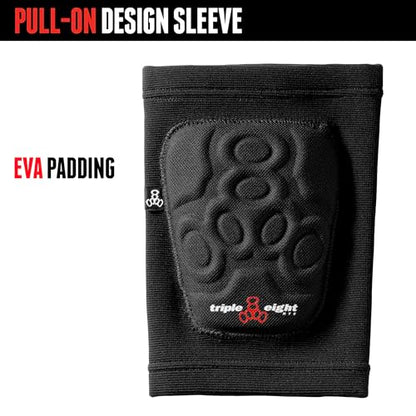 Triple Eight Covert Elbow Pads – Ideal for Roller Skating, Biking, BMX, and Skateboarding - color: Black, size: Medium