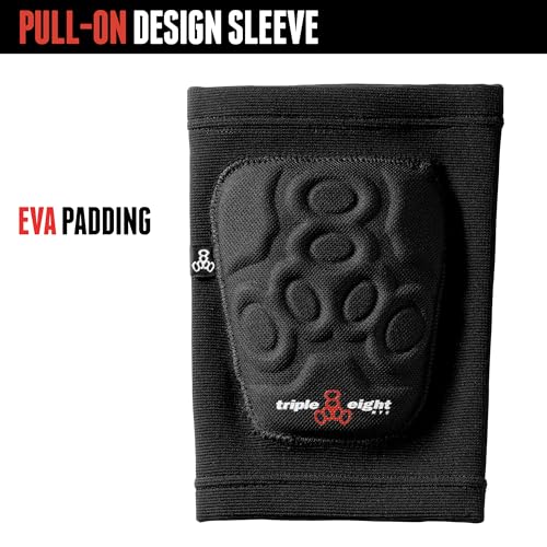 Triple Eight Covert Elbow Pads – Ideal for Roller Skating, Biking, BMX, and Skateboarding - color: Black, size: X-Large