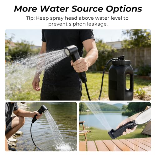Portable Bidet for Travel, 1600mAh Electric Handheld Bidet with 2.5L Tank