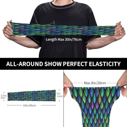 Arm Sleeves Outdoor Garden Sports Cooling Sun Sleeve for Women Men Farm - color: Dragon Skin