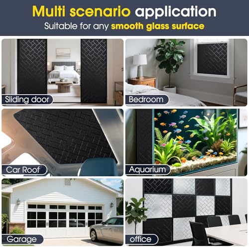 Coavas Blackout Window Privacy Film 100% Light Blocking 23.6"x78.7" | Static Cling Removable Frosted Privacy Cover, Heat Control Room Darkening Shade for Daytime Sleep, Bedroom, Nursery - color: Blackout, size: 23.6 x 78.7 Inch