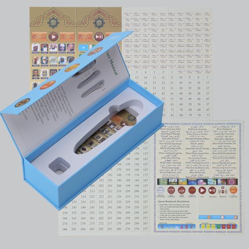 Quran Pen 32GB with 23 Multilingual Quran Translator, 22 Reciters, Digital Talking Reader for Mulims Islamic Arabic Ramadan Eid Mubarak Gift Koran القرآن(Book Not Included)