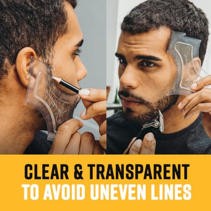 The Cut Buddy Original Shaping Tool, Clear Beard and Hairline Template with Bonus Tracer Pencil, As Seen on Shark Tank - style: The Cut Buddy Original