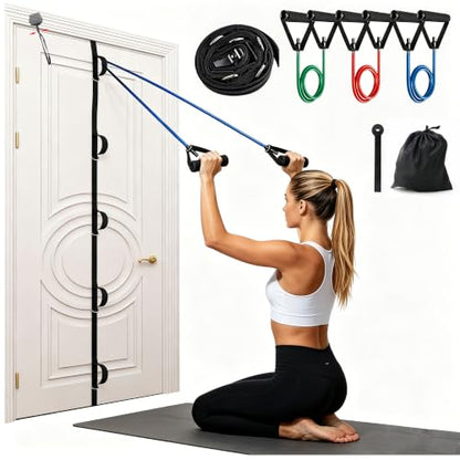 Resistance Bands with Door Anchor 3 Pull Rope Bands with Handles