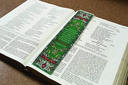 Christmas Woven Carpet Bookmark, Immanuel, Isaiah 7:14, He is with us - color: Christmas - Immanuel, size: Single