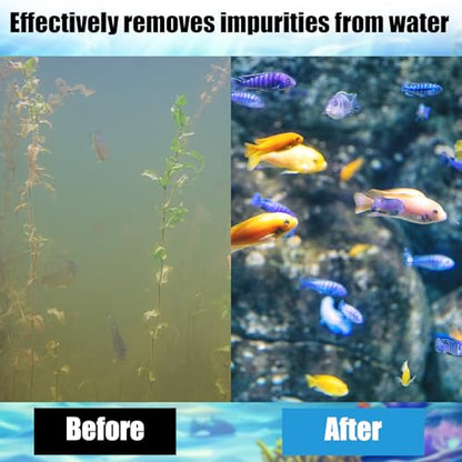 24pcs Filter Media Replacement Kit for Fluval FX2/FX4/FX5/FX6 Aquarium Filters, Include Ceramic Bags, Water Polishing Pads, Foam Pads, Bio-Foam Pad, Carbon Filter Pad, Foam Blocks