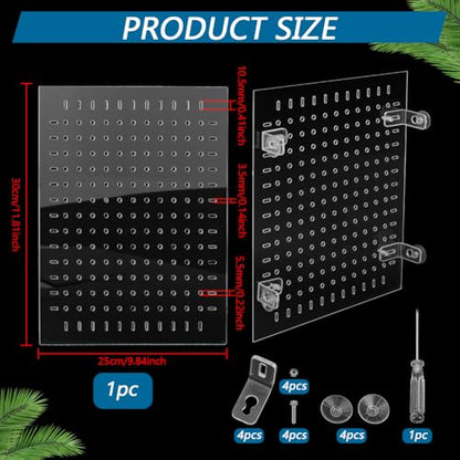 PH PandaHall Acrylic Fish Tank Divider Kit Clear Aquarium Divider Fish Tank Separator Set with Suction Cups Isolation Grid Board Flapper Dividing Net for Separating Fishes Accessories 11.8x9.8 inch
