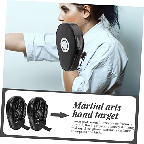 KICHOUSE 2pcs Boxing Pads and Mitts Training Strike Shield for Karate Thai MMA Kickboxing