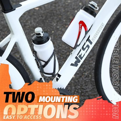 Bike Water Bottle Cage, Durable Ultralight Plastic Water Drink Holder Rack, Lightweight PC Water Bottle Holder for Bicycle, Cycling Bottle Holder Cages for MTB, Road Bike, Mountain Bikes (B) - color: B