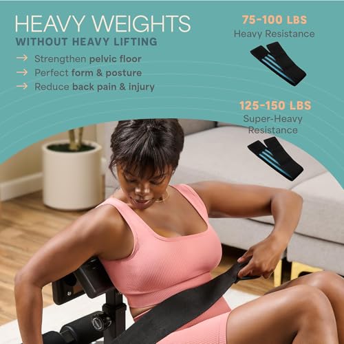 Lifepro GluteBlast Hip Thrust Machine – Foldable, Home Gym, 220 lb Cap | Sissy squat + hip thrust bench, powder-coated steel, PU leather pad, folds with wheels, 27.2"×45.3" glutes, hamstrings & core - style: Gluteblast
