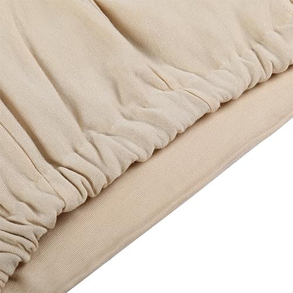 Women Under Hijab Cap Islamic Underscarf Turbans for Women Solid Color Hijab Bonnet Caps Muslim Scarf Inner Cap - color: Beige