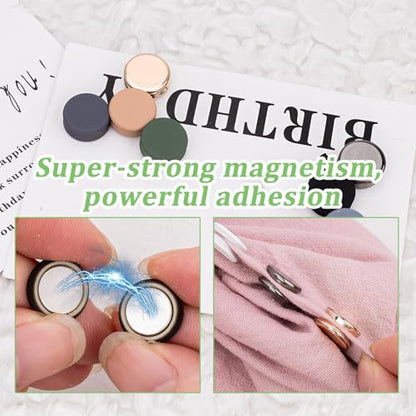 12 Pcs Hijab Magnetic Pins,Multi-Use Small Strong Commercial Strength Colorful Scarf Pin Buttons for Women Clothing Scarf Hijab Pins