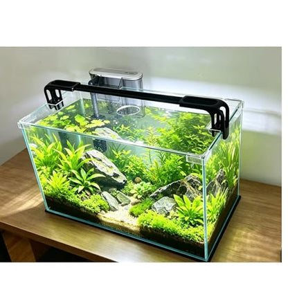 Vimvins 10 Gallon Glass Fish Tank, Easy to Maintain Small Aquarium for Betta/Shrimp and Aquatic Planting. - size: 10 Gallon
