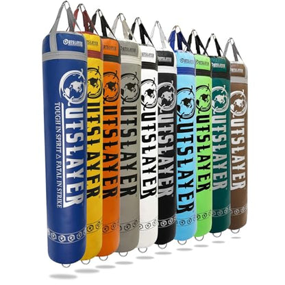 Muay Thai Punching Bag 6ft 150lbs Unfilled Made in USA - color: Custom Classic, size: With Bottom D-Ring