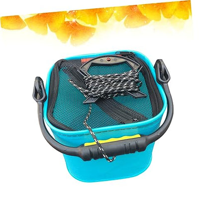 Eva Live Fish Holding Bucket Portable Insulated Fishing Basin Zipper Angling Tackle Accessory