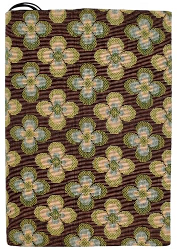 BLBMH 5x8 Fabric Book Covers for Paperbacks Quran Notebook - Vintage Flower - color: Vintage Flowers Green, size: 8in