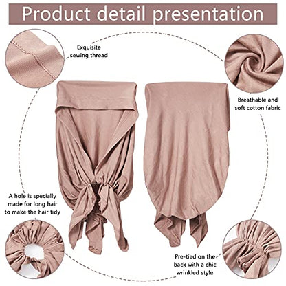 Syhood Slip on Pre Tied Head Scarves for Women - color: Soft Colors