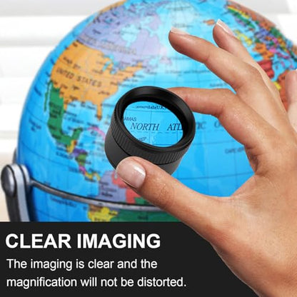 Rongon 30X Portable Jewelers Loupe Pocket Handheld Magnifier | Sturdy metal, loupe handheld magnifying glass for jeweler stamps maps antiques magazines books repair electronics (30X 36MM) - size: 30X36MM