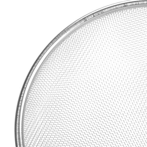 Omabeta Reptile Sand Shovel Metal Litter Cleaning Tool 3pcs Stainless Steel Dung Scooper 14cm Scoop 13cm Handle Mesh Design for Tortoise Lizard Reptile