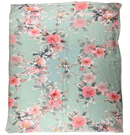 Xyueanlo Scarfs for Women Lightweight Scarves Fashion Print Floral Pattern Scarf Shawls - color: P-green
