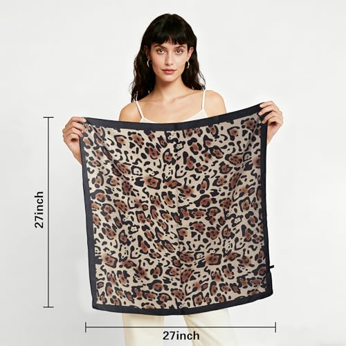 27" Head Scarf Like Satin Silk for Women,Hair Scarves Bandana,Headband Silk Feeling for Hair Wrap - color: Black Panther Pattern