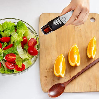 KitchenArt Stainless Steel Pro Adjust-A-Tablespoon, Adjustable Tablespoon Scoop, Measures 1/2 TSP to 1 TBL - size: Tablespoon