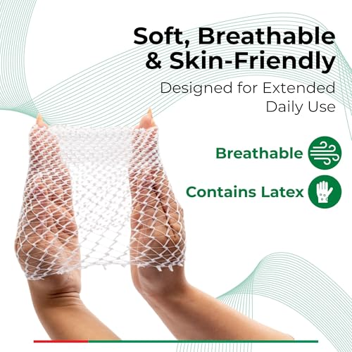 Lohmann & Rauscher tg Fix Net Tubular Bandage, Elastic, Size B, 40cm x 25m | Wide-mesh bi-elastic tubular net bandage that holds wound dressings in place without tape - size: Size B - Small Extremities