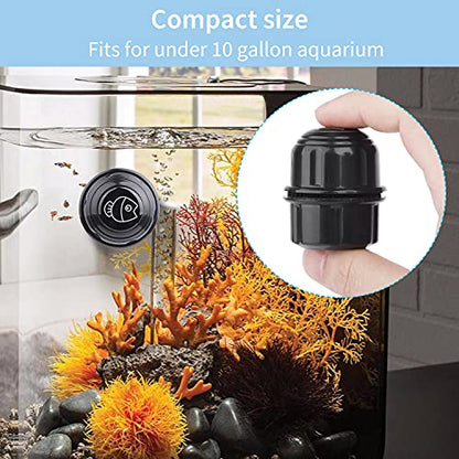 Pawfly Aquarium Magnetic Brush for Glass Fish Tanks 1.5 Inch Stain Scrubber Pads Cleaning Tool for 3/5 Inch Thick Fresh & Marine Aquariums up to 10 Gallons (Not for Acrylic & Plastic Tanks) - size: 1 PCS