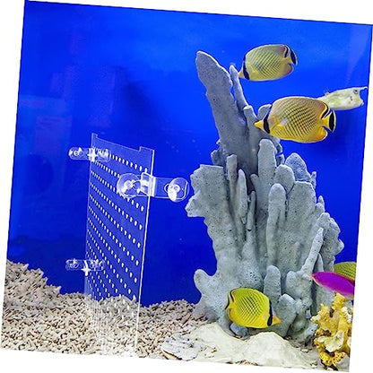 Mikikit 1Set Acrylic Fish Tank Divider Aquarium Isolation Board with Suction Cups for Easy Installation and Separation of Fish for Breeding and Preventing Fish
