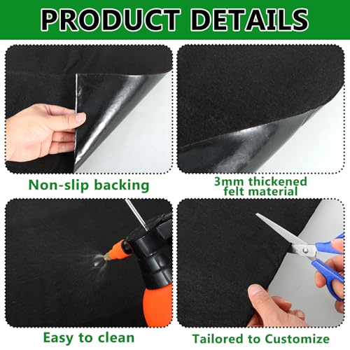 50x50 Inch Large Bird Cage Mat,Under Pet Cage Mat for Bird Cages, Dog Crate Mat Liner, Waterproof Felt Liner with Non-Slip Backing for Kennel Training, Floor Protector and Reptile Aquariums - size: 50x50 Inch
