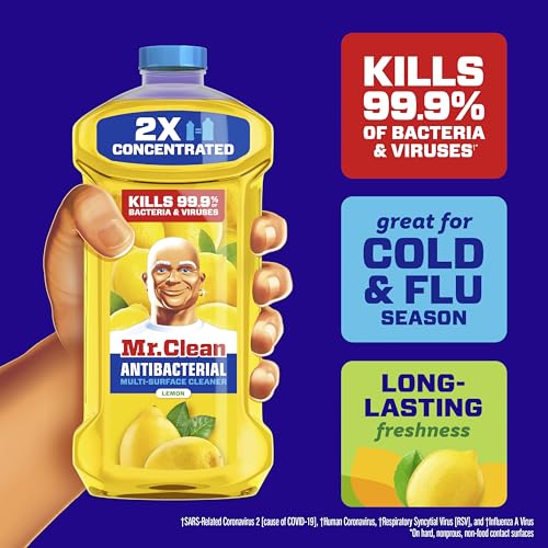 Mr. Clean All Purpose Cleaner, Floor Cleaner for Mopping, Cleaning Liquid, Lemon, 41oz - size: 41 Fl Oz (Pack of 1)