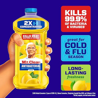 Mr. Clean All Purpose Cleaner, Floor Cleaner for Mopping, Cleaning Liquid, Lemon, 41oz - size: 41 Fl Oz (Pack of 1)