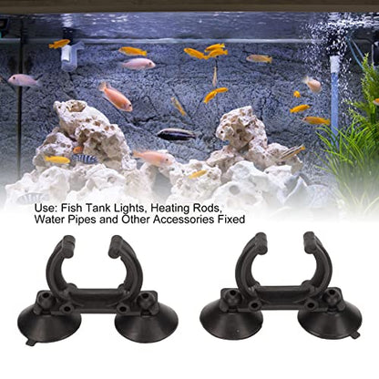 AYNEFY Aquarium Heater Suction Cup Clips Strong Suction Accurate Fixing Holders Suckers for Fish LED Heating Rods Water Pipes Set of 2 for Fish Accessories, AYNEFYxk8zde0wro