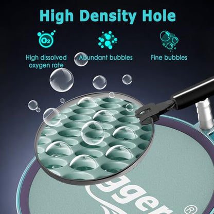 hygger Aquarium Air Stone 2 Inch, Fish Tank Bubbler Stone, Air Bubble Aerator Oxygen Diffuser, Air Pump Accessories for Aquariums, Fish Tanks, Hydroponics and Ponds - size: 2 Inch
