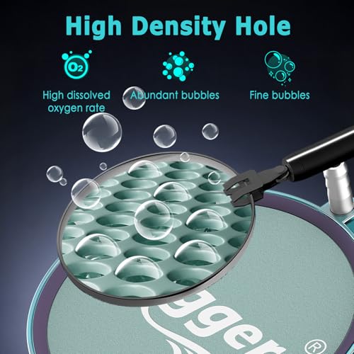 hygger Aquarium Air Stone 3 Inch, Fish Tank Bubbler Stone, Air Bubble Aerator Oxygen Diffuser, Air Pump Accessories for Aquariums, Fish Tanks, Hydroponics and Ponds - size: 3 Inch