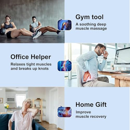 iECO Cold Massage Roller Ball - Ice Roller Ball for Muscles Deep Tissue, Cold & Heat Therapy, Plantar Fasciitis Roller - color: Blue+black