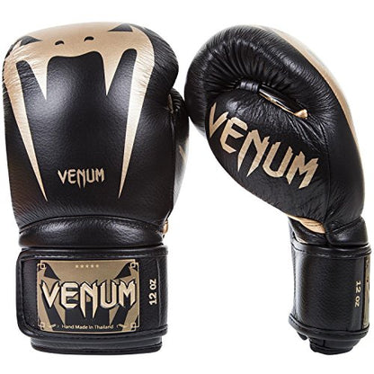 Venum Giant 3.0 Boxing Gloves - Nappa Leather - color: Black/Gold, size: 16 oz
