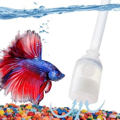 SunGrow Aquarium Fish Tank Gravel Cleaner Vacuum, Siphon Pump Aquarium Water Changer, Tank Cleaner, Syphon Cleaning and Water Changing Tools Kit with Priming Bulb, Aquarium Supplies, 65-inches - color: Blue