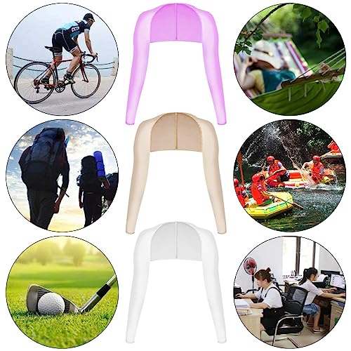 Yookat 4 Pieces Cooling Shawl Golf Cooling Shawl Arm Sleeve Sun Protection Golf Shrug for Women Men Outdoor Sports - color: Black, White, Purple, Nude