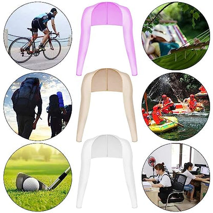 Yookat 4 Pieces Cooling Shawl Golf Cooling Shawl Arm Sleeve Sun Protection Golf Shrug for Women Men Outdoor Sports - color: Black, White, Purple, Nude