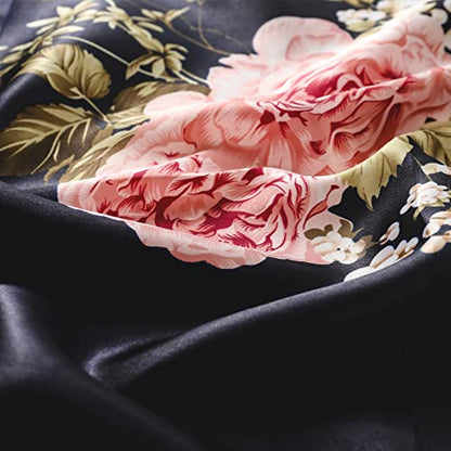 vimate 35" Square Silk Like Head Scarf - Women's Fashion Satin Scarf Bandana for Hair Wrapping at Night. - color: I#. Style--53